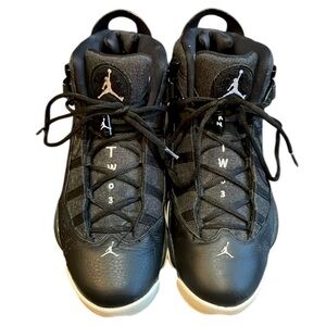 Nike Air Jordan 6 Rings Black White Men’s 10 High top Basketball Lace Toggle
